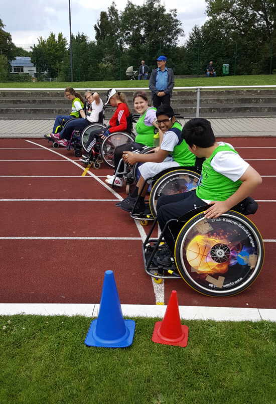 Sportbahn Rollstuhl